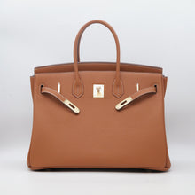 Load image into Gallery viewer, London 30 Large Size Birkin Style Top Handle Bag - Real Leather Version