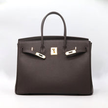 Load image into Gallery viewer, London 30 Large Size Birkin Style Top Handle Bag - Real Leather Version