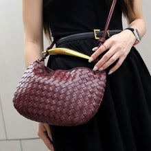 Load image into Gallery viewer, Capri 26 Intrecciato Vegan Leather Shoulder Bag