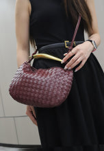 Load image into Gallery viewer, Capri 26 Intrecciato Vegan Leather Shoulder Bag