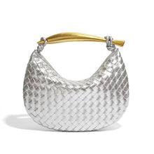 Load image into Gallery viewer, Capri 26 Intrecciato Vegan Leather Shoulder Bag