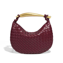 Load image into Gallery viewer, Capri 26 Intrecciato Vegan Leather Shoulder Bag