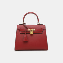 Load image into Gallery viewer, Verona 25 Saffiano Top Handle Kelly Style Handbag Vegan/Real Leather
