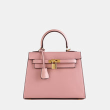 Load image into Gallery viewer, Verona 25 Saffiano Top Handle Kelly Style Handbag Vegan/Real Leather
