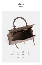 Load image into Gallery viewer, Verona 28 Saffiano Top Handle Kelly Style Handbag Vegan/Real Leather
