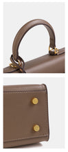 Load image into Gallery viewer, Verona 28 Saffiano Top Handle Kelly Style Handbag Vegan/Real Leather
