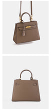 Load image into Gallery viewer, Verona 28 Saffiano Top Handle Kelly Style Handbag Vegan/Real Leather
