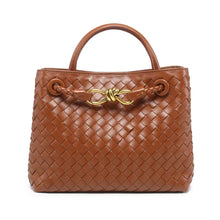 Load image into Gallery viewer, Bologna 25 intrecciato vegan leather handle bag
