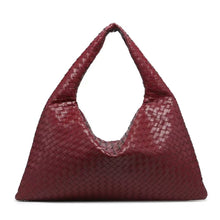 Load image into Gallery viewer, Genova 50 Vegan Leather Woven Oversized Should Bag
