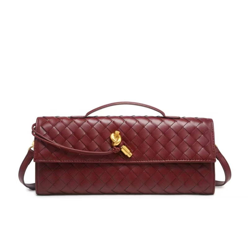 Miami 31 Vegan Leather Andiamo Woven Clutch