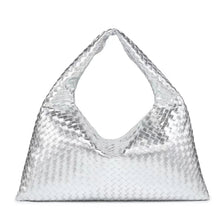 Load image into Gallery viewer, Genova 50 Vegan Leather Woven Oversized Should Bag
