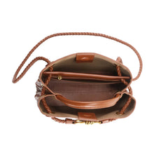 Load image into Gallery viewer, Bologna 25 intrecciato vegan leather handle bag
