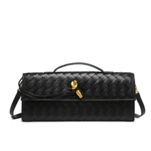 Load image into Gallery viewer, Miami 31 Vegan Leather Andiamo Woven Clutch
