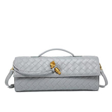 Load image into Gallery viewer, Miami 31 Vegan Leather Andiamo Woven Clutch
