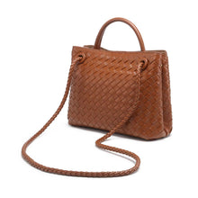 Load image into Gallery viewer, Bologna 25 intrecciato vegan leather handle bag
