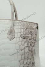 Load image into Gallery viewer, London 35 Birkin Style HCP Nile Croc Leather Himalaya Silver Hardware
