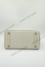 Load image into Gallery viewer, London 30 Birkin Style American Aligator Leather Opaque Color Gold Hardware
