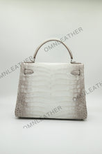Load image into Gallery viewer, London 25 Birkin Style HCP Nile Croc Leather Himalaya Silver Hardware
