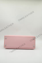 Load image into Gallery viewer, Verona 28 Kelly Style Fully Handmade Epsom Leather Pink Color Silver Hardware
