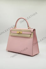 Load image into Gallery viewer, Verona 28 Kelly Style Fully Handmade Epsom Leather Pink Color Gold Hardware
