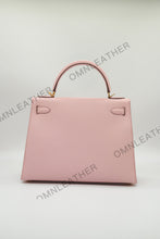 Load image into Gallery viewer, Verona 28 Kelly Style Fully Handmade Epsom Leather Pink Color Gold Hardware
