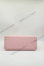 Load image into Gallery viewer, Verona 28 Kelly Style Fully Handmade Epsom Leather Pink Color Gold Hardware
