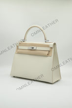 Load image into Gallery viewer, Verona 28 Kelly Style Fully Handmade Epsom Leather Cream Color Silver Hardware
