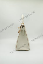 Load image into Gallery viewer, Verona 28 Kelly Style Fully Handmade Epsom Leather Cream Color Gold Hardware
