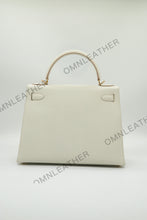 Load image into Gallery viewer, Verona 28 Kelly Style Fully Handmade Epsom Leather Cream Color Gold Hardware
