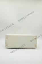Load image into Gallery viewer, Verona 28 Kelly Style Fully Handmade Epsom Leather Cream Color Gold Hardware
