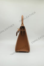 Load image into Gallery viewer, Verona 28 Kelly Style Fully Handmade Epsom Leather Brown Color Gold Hardware
