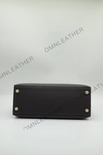 Load image into Gallery viewer, Verona 28 Kelly Style Fully Handmade Epsom Leather Ebony Color Gold Hardware
