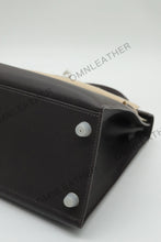 Load image into Gallery viewer, Verona 28 Kelly Style Fully Handmade Epsom Leather Ebony Color Silver Hardware
