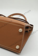 Load image into Gallery viewer, Verona 28 Kelly Style Fully Handmade Epsom Leather Brown Color Gold Hardware
