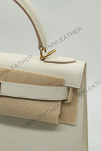 Load image into Gallery viewer, Verona 28 Kelly Style Fully Handmade Epsom Leather Cream Color Gold Hardware
