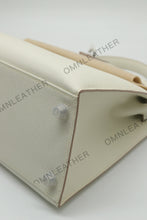 Load image into Gallery viewer, Verona 28 Kelly Style Fully Handmade Epsom Leather Cream Color Silver Hardware

