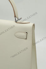 Load image into Gallery viewer, Verona 28 Kelly Style Fully Handmade Epsom Leather Cream Color Silver Hardware
