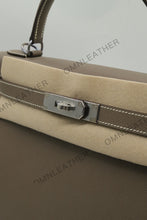 Load image into Gallery viewer, Verona 28 Kelly Style Fully Handmade Epsom Leather Etoupe Color Silver Hardware
