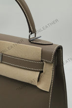 Load image into Gallery viewer, Verona 28 Kelly Style Fully Handmade Epsom Leather Etoupe Color Silver Hardware
