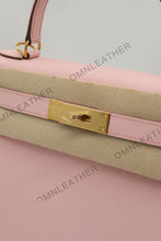 Load image into Gallery viewer, Verona 28 Kelly Style Fully Handmade Epsom Leather Pink Color Gold Hardware
