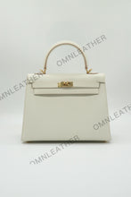 Load image into Gallery viewer, Verona 25 Kelly Style Fully Handmade Epsom Leather Cream Color Gold Hardware
