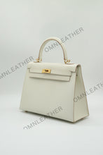 Load image into Gallery viewer, Verona 25 Kelly Style Fully Handmade Epsom Leather Cream Color Gold Hardware
