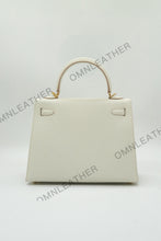 Load image into Gallery viewer, Verona 25 Kelly Style Fully Handmade Epsom Leather Cream Color Gold Hardware
