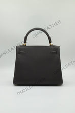 Load image into Gallery viewer, Verona 25 Kelly Style Fully Handmade Togo Leather Ebony Color Gold Hardware
