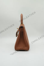 Load image into Gallery viewer, Verona 25 Kelly Style Fully Handmade Togo Leather Brown Color Gold Hardware
