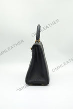 Load image into Gallery viewer, Verona 25 Kelly Style Fully Handmade Togo Leather Black Color Gold Hardware
