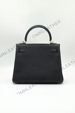 Load image into Gallery viewer, Verona 25 Kelly Style Fully Handmade Togo Leather Black Color Gold Hardware
