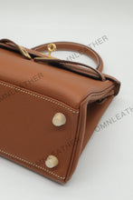 Load image into Gallery viewer, Verona 25 Kelly Style Fully Handmade Togo Leather Brown Color Gold Hardware
