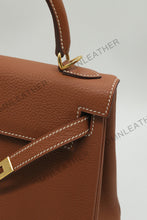 Load image into Gallery viewer, Verona 25 Kelly Style Fully Handmade Togo Leather Brown Color Gold Hardware
