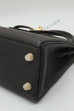 Load image into Gallery viewer, Verona 25 Kelly Style Fully Handmade Togo Leather Black Color Gold Hardware
